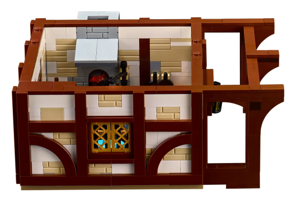 Take a break from modern life and build this magnificent LEGO® Ideas Medieval Blacksmith (21325) display model. The architectural details of a 3-level building from the Middle Ages are lovingly recreated in LEGO style. The roof and top 2 levels lift off for easy viewing of the fully furnished bedroom, kitchen, and workshop packed with tools you’d have seen in a real medieval smithy, like a hammer and anvil. Other features include a glowing forge with a LEGO light brick, plus a garden with buildable models of an apple tree and a well. Minifigures and more There are 4 minifigures to bring the scene to life: a blacksmith, archer and 2 Black Falcon Knights with 4 swords, 3 shields and a halberd, plus a posable horse figure with a buildable cart, dog and frog figures. Part of a collection of inspiring LEGO sets designed to help adults relax in a creative way, this building kit makes a wonderful gift for the history lover or LEGO fan in your life. Stylish gift Part of a collection of inspiring LEGO sets designed to help adults relax in a creative way, this building kit makes a wonderful gift for yourself or the LEGO fan or hobbyist in your life. Capture the architectural details of a medieval blacksmith’s workplace and home when you take time out from modern life to build this evocative LEGO® Ideas display model (21325). Includes 4 minifigures: a blacksmith, archer and 2 Black Falcon Knights with 4 swords, 3 shields and a halberd, plus a posable horse figure with a buildable cart and dog and frog figures. This 3-level building has a removable roof and the top 2 levels lift off for easy access to the fully furnished bedroom, kitchen and workshop. The garden features an apple tree model and a well. The workshop is packed with accessory elements such as tools, coal and armour. Press the bellows to activate the LEGO® light brick in the blacksmith’s coal forge and make it glow. Measures over 10.5 in. (27 cm) high, 10.5 in. (27 cm) wide and 8 in. (21 cm) deep. An impressive buildable model to photograph and share, it makes a top gift for yourself or LEGO® fans and hobbyists. An LR41 battery is included for the LEGO® light brick in this building set for adults. This collectible 2,164-piece model comes with an illustrated booklet featuring the set’s fan designer and LEGO® designers, plus clear instructions so even LEGO newcomers can build confidently. This LEGO® Ideas building set for adults is part of a collection of inspirational model kits designed for the discerning hobbyist who enjoys mindful DIY projects in their spare time. LEGO® components meet strict industry standards to ensure that they are compatible and connect consistently and strongly. LEGO® bricks and pieces are tested in almost every way imaginable to meet stringent global safety standards.