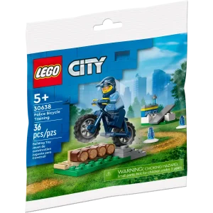 Gear up for action with the LEGO® Police Bicycle Training 30638! 🚴‍♂️ Help the police officers train and stay fit with this fun mini build. Featuring a police bike, training obstacles, and essential gear, this set is perfect for LEGO fans who love to keep the city safe while having creative fun!