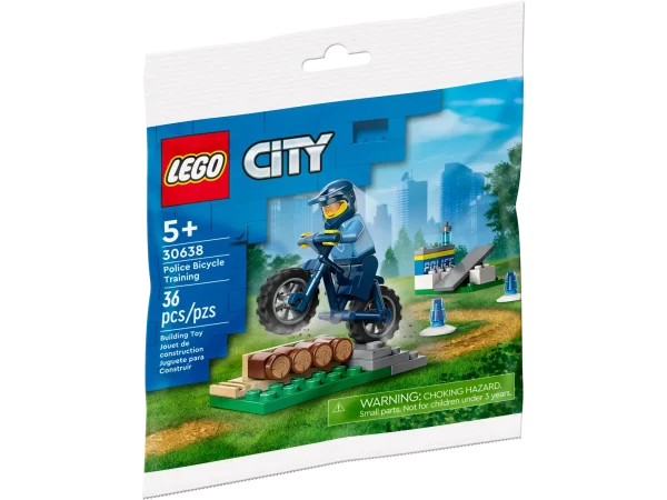 Gear up for action with the LEGO® Police Bicycle Training 30638! 🚴‍♂️ Help the police officers train and stay fit with this fun mini build. Featuring a police bike, training obstacles, and essential gear, this set is perfect for LEGO fans who love to keep the city safe while having creative fun!