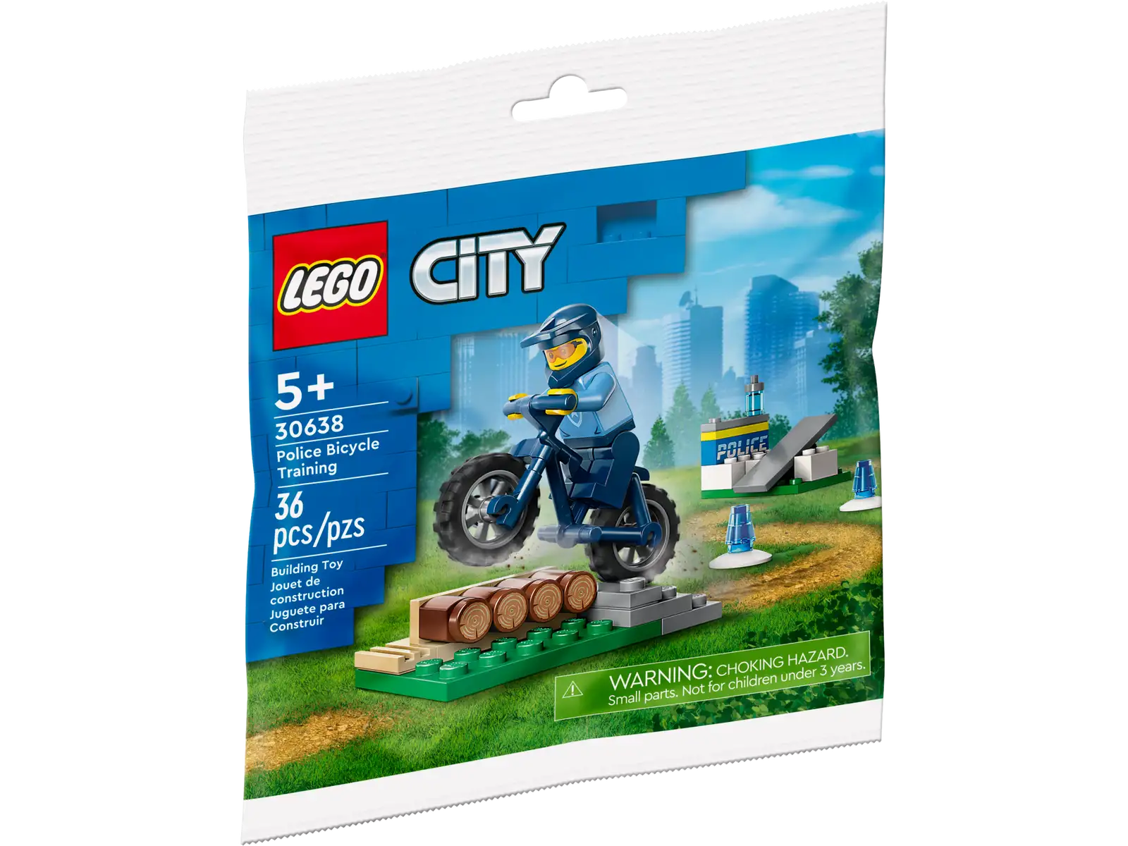 Gear up for action with the LEGO® Police Bicycle Training 30638! 🚴‍♂️ Help the police officers train and stay fit with this fun mini build. Featuring a police bike, training obstacles, and essential gear, this set is perfect for LEGO fans who love to keep the city safe while having creative fun!