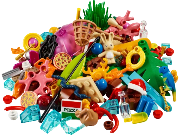 Add some seasonal fun to LEGO® builds with this bag of 120 summer-inspired elements. With assorted colors and shapes, it’s a great way for kids to customize their builds.