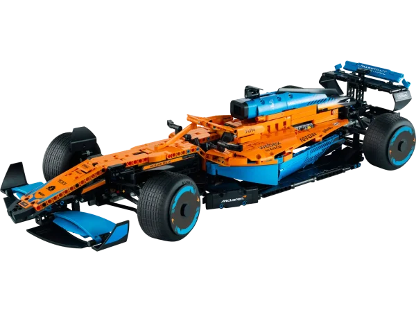 Remove all distractions. Channel your competitor's focus. It’s time to build a highly detailed LEGO® Technic™ McLaren Formula 1™ Race Car 42141 model. When you cross the finish line, you’ll feel immense pride – with an impressive display model to celebrate your dedication. A close collaboration between the LEGO Group and McLaren Racing For 2022, the LEGO Technic designers have worked closely with the designers at McLaren Racing. Both sets of experts developed their model at the same time, making this a very special collaboration. Just like the real car, this LEGO Technic version features a V6 cylinder engine with moving pistons, steering, suspension and differential. Drive your passion Racing drivers call it the zone. A state of heightened concentration required for you to perform at your very best. Now it’s time for you to get in the zone as you channel that same focus to recreate your favorite vehicles with LEGO Technic sets, designed for adults and fans of collectible cars. A build for Formula 1™ fans – Construct a detailed model replica of McLaren’s 2022 F1 car with this LEGO® Technic™ McLaren Formula 1 Race Car (42141) building set for adults A close collaboration – The LEGO® designers worked closely with the team at McLaren Racing, with both sets of experts developing their version of the car at the same time for the 2022 race season Modelled on the real car – Includes features like the V6 cylinder engine with moving pistons, steering, suspension and differential for precision cornering A project for adults – This McLaren F1 replica offers adult LEGO® builders the opportunity to become immersed in their passion, letting them enjoy a mindful build with a display piece to relish Measurements – This LEGO® Technic™ McLaren F1 model measures over 5 in. (13 cm) high, 25.5 in. (65 cm) long and 10.5 in. (27 cm) wide Detailed building instructions – As well as a guide to constructing the model, the coffee-table-style instructions explain the collaboration between McLaren Racing and the LEGO® designers Sponsor stickers – Add the finishing touch to your model by adding sponsor stickers, like those seen on a real F1 race car Welcome to your zone – The LEGO® Technic™ universe offers advanced buildable models for adult LEGO fans looking for a rewarding construction experience with a display piece to enjoy High quality – LEGO® Technic™ components meet rigorous industry standards to ensure they are consistent, compatible and connect reliably every time Safety first – LEGO® Technic™ components are dropped, heated, crushed, twisted and analyzed to make sure they meet strict global safety standards