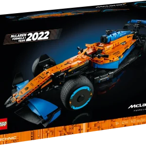 Remove all distractions. Channel your competitor's focus. It’s time to build a highly detailed LEGO® Technic™ McLaren Formula 1™ Race Car 42141 model. When you cross the finish line, you’ll feel immense pride – with an impressive display model to celebrate your dedication. A close collaboration between the LEGO Group and McLaren Racing For 2022, the LEGO Technic designers have worked closely with the designers at McLaren Racing. Both sets of experts developed their model at the same time, making this a very special collaboration. Just like the real car, this LEGO Technic version features a V6 cylinder engine with moving pistons, steering, suspension and differential. Drive your passion Racing drivers call it the zone. A state of heightened concentration required for you to perform at your very best. Now it’s time for you to get in the zone as you channel that same focus to recreate your favorite vehicles with LEGO Technic sets, designed for adults and fans of collectible cars. A build for Formula 1™ fans – Construct a detailed model replica of McLaren’s 2022 F1 car with this LEGO® Technic™ McLaren Formula 1 Race Car (42141) building set for adults A close collaboration – The LEGO® designers worked closely with the team at McLaren Racing, with both sets of experts developing their version of the car at the same time for the 2022 race season Modelled on the real car – Includes features like the V6 cylinder engine with moving pistons, steering, suspension and differential for precision cornering A project for adults – This McLaren F1 replica offers adult LEGO® builders the opportunity to become immersed in their passion, letting them enjoy a mindful build with a display piece to relish Measurements – This LEGO® Technic™ McLaren F1 model measures over 5 in. (13 cm) high, 25.5 in. (65 cm) long and 10.5 in. (27 cm) wide Detailed building instructions – As well as a guide to constructing the model, the coffee-table-style instructions explain the collaboration between McLaren Racing and the LEGO® designers Sponsor stickers – Add the finishing touch to your model by adding sponsor stickers, like those seen on a real F1 race car Welcome to your zone – The LEGO® Technic™ universe offers advanced buildable models for adult LEGO fans looking for a rewarding construction experience with a display piece to enjoy High quality – LEGO® Technic™ components meet rigorous industry standards to ensure they are consistent, compatible and connect reliably every time Safety first – LEGO® Technic™ components are dropped, heated, crushed, twisted and analyzed to make sure they meet strict global safety standards