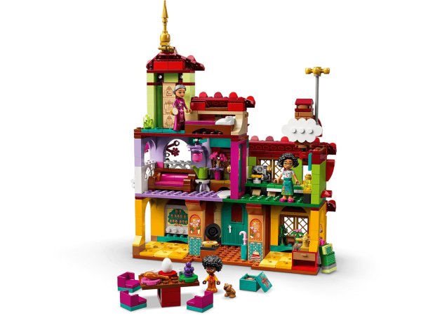Disney’s Encanto fans of all ages will love this colorful LEGO® ǀ Disney The Madrigal House (43202) set. The kit features a 3-level house, a sticker sheet for decorating it, printed building instructions and digital Instructions PLUS. Using the LEGO Building Instructions app, kids can zoom, rotate and see the model on screen. The guided process lets even youngsters feel like master builders… awesome! Play all day This buildable toy inspires endless play, with color, functions and details toappeal to a child’s sense of magic. It’s full of imaginative accessories, including an accordion, gramophone and umbrella, and can be played with independently or combined with other LEGO ǀ Disney sets (sold separately). Iconic movie characters This LEGO ǀ Disney set comes with 2 mini-doll figures and 1 micro-doll figure – Disney’s Abuela, Mirabel and Antonio – plus capybara and butterfly LEGO figures. This premium building toy makes a cool gift for kids who want to set trends on the playground. Give a Disney fan a magical house full of color and surprises with this special LEGO® ǀ Disney The Madrigal House (43202) set. The adventure starts with opening the box! Discover who lives inside! This 587-piece set features 3 levels, a spinning weather vane, flipping bed and waving shutters, a unique sticker sheet, plus plenty of accessories for endless stories. Featuring Disney’s Abuela and Mirabel mini-doll figures, an Antonio micro-doll figure, plus Chispi and butterfly LEGO® figures, this colorful, 3-level set is made for creative fun. Any Disney’s Encanto fan aged 6 and up will be thrilled with this on-trend gift. The house includes multiple rooms, different functions from the movie, plus features and accessories to inspire play. Endless imaginative fun. With the casa measuring over 10 in. (26 cm) high, 8 in. (20 cm) wide and 4 in. (10 cm) deep, this set is perfect for extended play periods and looks great on display. Want to give kids a more awesome building experience? Now you can with digital Instructions PLUS. With intuitive modes like zoom, rotate and ghost, it’s LEGO® building for the digital age! With detailed mini- and micro-doll figures and a colorful house build, this Disney’s Encanto buildable toy encourages open creative play that helps build important life skills with fun. LEGO® pieces meet rigorous industry standards to ensure they are consistent, compatible and connect and pull apart reliably every time – it’s been that way since 1958. LEGO® pieces are dropped, heated, crushed, twisted and analyzed to make sure they meet strict global safety standards.