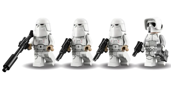 Let young fans build their own army and recreate Star Wars: The Empire Strikes Back action with the Snowtrooper Battle Pack (75320). It features 4 LEGO® minifigures with assorted blaster weapons, a buildable Imperial Hoth speeder bike, stud-shooting E-Web heavy repeating blaster and snow trench with extra ammunition. This building toy makes an awesome little gift or reward for creative kids aged 6 and up, to boost their collection of Snowtroopers and add new play possibilities to their other LEGO Star Wars™ sets. Digital building tools This set comes with step-by-step building instructions. And check out digital instructions on the LEGO Building Instructions app, with zoom and rotate viewing tools to enhance the experience. Creative fun The LEGO Group has been creating brick-built versions of iconic Star Wars starships, vehicles, locations and characters for over two decades. There is a huge array of buildable models for play and display that will excite fans all ages. Building set for battle play – With this LEGO® Star Wars™ Snowtrooper Battle Pack (75320), youngsters can build an army and reimagine epic Star Wars: The Empire Strikes Back scenes 4 LEGO® minifigures – A Hoth Scout Trooper and 3 Snowtroopers, plus 2 blaster guns, a blaster rifle and blaster pistol Mini builds – An Imperial Hoth speeder bike (which also combines with the 75313 AT-AT set), stud-shooting E-Web heavy repeating blaster and a snow trench with extra ammunition Gift idea for ages 6 and up – Give this 105-piece building toy to any kid who is into Star Wars: The Empire Strikes Back as a birthday or holiday gift or anytime treat Portable play – The speeder bike measures over 1 in. (3 cm) high, 4.5 in. (12 cm) long and 1 in. (3 cm) wide. This compact set will fit in a kid’s backpack ready for play wherever they go Interactive building instructions – Find instructions in the pack and on the free LEGO® Building Instructions app, which features digital viewing tools to enhance the building experience Sets for all ages – LEGO® Star Wars™ sets allow kids and adult fans to recreate iconic scenes, make up their own unique stories or simply display the construction models High quality – LEGO® components meet stringent industry standards, ensuring a simple, secure connection every time Safety first – LEGO® bricks and pieces are tested in almost every way imaginable to make sure they satisfy rigorous safety standards