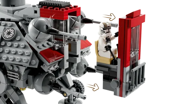 Recreate the Battle of Utapau with this fantastic LEGO® Star Wars™ AT-TE Walker (75337). A great gift idea for Star Wars: Revenge of the Sith fans aged 9 and up, this building toy features posable legs, a 360-degree-rotating elevating heavy blaster cannon with 2 stud shooters, a detachable minifigure cockpit and 2 detailed cabins with space for up to 7 LEGO minifigures in total. Each of the cabins opens for easy play and an extendable handle makes it simple to lift and move the AT-TE. Battle action The set includes 5 LEGO minifigures – Commander Cody, a 212th Clone Gunner and 3 212th Clone Troopers – to pit against 3 Battle Droid LEGO figures and a buildable Dwarf Spider Droid, plus assorted cool weapons. Find building instructions in the box and on the LEGO Building Instructions app, which has interactive viewing tools to enhance the creative experience. Popular building toys Explore the entire LEGO Star Wars range to discover other construction sets to delight people of all ages. AT-TE Walker building toy (75337) – Kids can recreate the Battle of Utapau with this detailed LEGO® Star Wars™ version of an AT-TE Walker from Star Wars: Revenge of the Sith 5 LEGO® minifigures and 3 LEGO droid figures – Commander Cody, a 212th Clone Gunner, 3 212th Clone Troopers and 3 Battle Droids, all with weapons, plus a buildable Dwarf Spider Droid Designed for play – The AT-TE has posable legs and an extendable handle to lift and move it, and the detachable cockpit and the 2 detailed cabins for Clone Troopers are easy to access Playful features – A 360-degree-rotating elevating heavy blaster cannon with 2 stud shooters and a seat for the 212th Clone Gunner, 6 blaster cannons, 2 thermal detonator elements and more Gift idea for ages 9 and up – Give this 1,082-piece buildable toy playset as a birthday or holiday gift to kids who love Star Wars: Revenge of the Sith and any LEGO® Star Wars™ collector Build together – Kids and their friends, siblings or parents can share the fun of building the AT-TE Walker, which measures over 7.5 in. (19 cm) high, 17 in. (44 cm) long and 9.5 in. (24 cm) wide App-assisted building – Find step-by-step illustrated instructions in the box and check out the LEGO® Building Instructions app for digital instructions and interactive viewing tools Fun for all ages – LEGO® Star Wars™ building sets allow kids and adult fans to recreate their favorite scenes, make up original stories or simply display the buildable models Quality assurance – LEGO® bricks and pieces meet stringent quality standards, ensuring that they are compatible and connect securely for robust builds Safety first – LEGO® components are thoroughly tested to make sure that they satisfy rigorous global safety standards