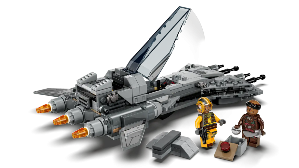 Invite kids to discover a whole new galaxy of adventures with a LEGO® brick-built toy model of the Pirate Snub Fighter (75346) that debuted in Star Wars: The Mandalorian Season 3. The buildable starfighter features an opening minifigure cockpit, 2 stud shooters and a compartment containing a thermal detonator element. There are also 2 new-for-May-2023 LEGO minifigures – a Snub Fighter Pilot with a blaster pistol and Vane with a sword – to add to the action-play possibilities. This set make a unique gift for Star Wars: The Mandalorian fans aged 8 and up. A new way to build Children can enjoy an easy and intuitive building adventure with the LEGO Builder app. Here they can zoom in and rotate models in 3D, save sets and track their progress. Cool building toys The LEGO Group has been recreating iconic starships, vehicles, locations and characters from the Star Wars™ universe since 1999, and there is a huge variety of construction sets to delight fans of all ages. Starfighter set (75346) for action play – Kids can play out their own galactic adventures with this LEGO® brick recreation of the Pirate Snub Fighter from Star Wars: The Mandalorian Season 3 2 LEGO® Star Wars™ minifigures with weapons – The Snub Fighter Pilot has a blaster pistol and Vane has a sword Built for action play – The Pirate Snub Fighter has an opening minifigure cockpit, 2 stud shooters and a compartment containing a thermal detonator element Gift idea for ages 8 and up – Give this 285-piece building toy as a holiday gift, birthday present or special treat to Star Wars: The Mandalorian fans Build, play and display – This brick-built snub fighter model measures over 2 in. (5 cm) high, 9.5 in. (24 cm) long and 6 in. (16 cm) wide A helping hand – Discover intuitive instructions in the LEGO® Builder app where builders can zoom in and rotate models in 3D, track their progress and save sets as they develop new skills Collectible building toys for all ages – LEGO® Star Wars™ sets enable kids and adult Star Wars fans to recreate iconic scenes, create their own action-adventures or simply display the buildable models Premium quality – LEGO® bricks meet demanding industry standards, ensuring consistent, simple and secure connections Safety is a priority – LEGO® components are dropped, heated, crushed, twisted and carefully analyzed to make sure that they comply with strict global safety standards