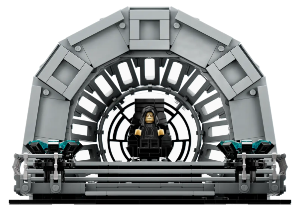 Relive the dramatic climax of the classic Star Wars™ trilogy with this Emperor’s Throne Room Diorama (75352). It is packed with authentic details, including a Death Star window element designed especially for this set and Emperor Palpatine’s rotating throne. Capture the action with Darth Vader and Luke Skywalker LEGO® minifigures, each with lightsabers, and Emperor Palpatine with 2 Sith lightning bolt elements. This build-and-display model is completed with a plaque featuring a famous Luke line(“I am a Jedi, like my father before me.”) and a plaque with the Star Wars: Return of the Jedi 40th anniversary logo. Galaxy of joy This is part of a collection of LEGO Star Wars Sets for Adults, including other buildable dioramas depicting iconic scenes, and is a great gift for yourself and other adult Star Wars fans. LEGO Builder With the LEGO Builder app, it’s easy to keep your instructions organized and at hand. Use the app to zoom in and rotate models in 3D, save sets and track your progress. Channel your creative Force – Capture the drama of Darth Vader and Luke Skywalker’s lightsaber duel scene in Star Wars: Return of the Jedi with this Emperor’s Throne Room Diorama (75352) set 3 LEGO® minifigures bring the scene to life – Darth Vader and Luke Skywalker, each with lightsabers, and Emperor Palpatine with 2 Sith lightning bolt elements Authentic details – A circular Death Star window element, rotating throne, 2 display consoles and more. The set also features a plaque marking the 40th anniversary of Star Wars: Return of the Jedi Expand your collection – This building kit is part of a series of collectible LEGO® Star Wars™ diorama sets, each depicting a memorable Star Wars scene Gift idea for adults – Treat yourself or give this 807-piece set as a holiday gift or birthday present to a fan of the classic Star Wars™ trilogy or a collector of LEGO® Star Wars dioramas Build and display – This buildable Star Wars™ display model measures over 6.5 in. (17 cm) high, 8 in. (21 cm) wide and 7 in. (17 cm) deep Get the whole picture – The LEGO® Builder app offers a convenient way to store your building instructions and keep track of your builds with tools to zoom in and rotate models in 3D From a galaxy far, far away to your fingertips – LEGO® Star Wars™ Sets for Adults are designed for people like you who enjoy hands-on, creative projects to unwind Quality assurance – Since 1958, LEGO® components have met stringent industry standards to ensure that they connect simply and securely Safety first – LEGO® bricks and pieces are dropped, heated, crushed, twisted and analyzed to make sure that they comply with strict global safety standards