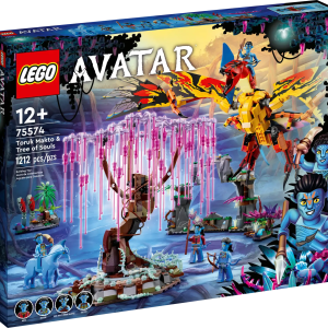 Help a kid aged 12+ who loves science fiction animal trends with this LEGO® Avatar Toruk Makto & Tree of Souls (75574) building toy set. The set includes Jake Sully, Neytiri, Mo’at and Tsu’Tey Na’vi minifigures, a posable Toruk figure with foil wings, Direhorse figure and a buildable Tree of Souls, plus 3 environment builds with glow-in-the-dark elements. Impactful Avatar story Expand a child’s passion for the movie with a toy set featuring an iconic location that lets kids replay known scenes or create new ideas independently or as part of a great family moment. Mix and collect sets (sold separately) to build endless versions of Pandora. Discover focused joy With well-known characters and unique creatures and locations, LEGO Avatar sets offer varied story and play options. The models also look great on display, with a detailed environment build made for posing the creatures. Older kids and fans can enjoy a joyful focus as they rediscover the vibrant universe. Endless stories – Any Avatar fan or kid aged 12 and up will be proud to build and play with this LEGO® Avatar Toruk Makto & Tree of Souls (75574) toy set and revisit the unique world of Pandora What’s in the box – This LEGO® set includes 4 minifigures, Toruk and Direhorse animal figures with connectors, a buildable Tree of Souls and 3 environment scenes with glow-in-the-dark elements Display or play – Kids and Avatar fans can recreate a meaningful scene from the movie, design a new idea or set up a dynamic display with the Toruk spreading its foil wings over the Tree of Souls Explore facets of Pandora – Passionate fans can spend hours exploring Pandora on the back of a mighty Toruk or Direhorse figure and communing with the Na’vi people through the sacred Tree of Souls Detailed, creative models – The Toruk stands over 9.5 in. (24 cm) high and 15 in. (39 cm) wide without the wing foils; the Tree of Souls measures over 8.5 in. (22 cm) high and 9 in. (23 cm) wide 3 instruction booklets – This and the other LEGO® Avatar sets are designed for social building, with 3 building instruction booklets so friends and families can co-build different parts of the set The world of Avatar – This and other collectible LEGO® Avatar sets (sold separately at different times) make fun holiday or birthday gifts for movie fans and inspire open play for kids of all ages High quality – LEGO® building pieces and sets meet exacting quality standards that ensure they are consistent, compatible and work every time: it’s been that way since 1958 Safety first – LEGO® pieces are tested to ensure that every building toy set meets strict safety standards, ensuring this Avatar set is sturdy, reliable and ready for independent play and fun