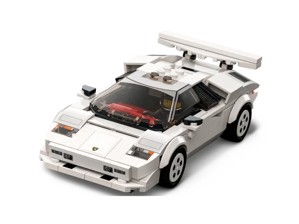 Kids and car enthusiasts now have the chance to explore one of the world’s most iconic sports cars with the LEGO® Speed Champions Lamborghini Countach (76908) building set. Stunning from every angle, this detailed replica model delivers an engaging building experience, is perfect for display and awesome for epic racing action. Digital building instructions This collectible toy car includes printed and digital building instructions. Available in the free LEGO Building Instructions app for smartphones and tablets, the interactive digital guide comes with amazing zoom and rotate tools that allow you to visualize this model from all angles as you build. Celebrating iconic engineering and design LEGO Speed Champions building sets deliver buildable versions of the world’s leading and best-known vehicles. Designed for kids and automobile fans of all ages, the authentically detailed models are also great for thrilling race action against other toy vehicles from the Speed Champions range. LEGO® recreation of the iconic 1970’s Lamborghini Countach – A replica model for kids and adults with a passion for innovative high-performance cars What’s in the box? – This toy car construction set has everything you need to build a white Lamborghini Countach and includes a Lamborghini-branded driver with a crash helmet, wig and wrench Collect, play and display – Build your very own Lamborghini Countach, show it off to friends and enjoy race action against other vehicles from the Speed Champions range A gift for any occasion – This 262-piece LEGO® Speed Champions Lamborghini Countach (76908) playset can be given as a birthday or any-other-day gift for kids and car fans aged 8 and up Iconic details – This Lamborghini Countach model comes with a 2-seat open cockpit and lots of authentic detailing and measures over 1.5 in. (4cm) high, 6 in. (15cm) long and 2.5 in. (7cm) wide No batteries required – This cool Lamborghini Countach toy is powered by kids’ imaginations – so the racing action never stops! Interactive digital building guide – Zoom, rotate and view this model from all angles as you build with the LEGO® Building Instructions app, available for smartphones and tablets Exploring iconic design – LEGO® Speed Champions sets give kids and car fans the chance to explore some of the world’s best-known vehicles, with collectible models for play and display A focus on quality – LEGO® components meet strict industry standards to ensure they’re consistent, compatible and fun to build with Tested for safety – All LEGO® building toys are carefully tested to ensure every playset meets strict safety standards