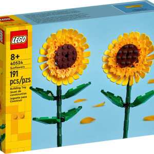 Sunflowers bring instant cheer and optimism to their surroundings. And now you can build your own model version of this much-loved flower with the vibrant LEGO® Sunflowers (40524) building kit. Create an eye-catching sunflower display or make a mixed bouquet by adding the LEGO Roses (40460), LEGO Tulips (40461) or LEGO Flower Bouquet (10280) sets (each set sold separately). It also makes a great Mother’s Day gift or anytime treat for a friend or loved one. Build a sunflower display – Create a display piece for any room with the colorful LEGO® Sunflowers (40524) building kit. Includes 2 sunflower blooms with adjustable green stems and leaves Combine with other sets – LEGO® Sunflowers can be displayed on its own or combined with the LEGO Roses (40460), LEGO Tulips (40461) or LEGO Flower Bouquet (10280) sets, each sold separately Dimensions – There are 191 pieces in the set, and the model sunflowers measure over 9.5 in. (25 cm) tall