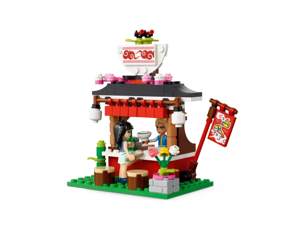 Let kids explore the foods of other cultures with LEGO® Friends Street Food Market (41701). Celebrating the trend for street food and the diversity of international cuisine, this set will delight LEGO Friends fans and foodie kids alike with its taco truck, juice bar, sushi and ramen stand and lots of pretend food accessories. Imaginative play that broadens horizons Each element features creative details. The taco truck has a hinged door for easy play access and is packed with cute details such as hot sauce and guacamole dip. There’s a blender in the juice bar for the LEGO Friends Emma mini-doll to whizz up smoothies, or kids can feed the kitten toy a cookie. Digital dimension Look for LEGO Building Instructions in your app store – a step-by-step building guide where kids can zoom, rotate and visualize models so everyone can feel like a master builder. This LEGO Friends gift for kids lets youngsters play out the real world in a place where everyone’s invited. Creative gift that celebrates world food – Young foodies will love to browse the international stalls of the LEGO® Friends Street Food Market (41701) set while they hang out with their BFFs Packed with fun features – This 592-piece food set comes with 3 mini-dolls, including LEGO® Friends Emma, a taco truck, juice bar, sushi stall, dining area, cactus sign and a kitten toy for kids Interactive play – Mini-dolls have interchangeable heads with differing expressions allowing kids to have fun acting out what they think of the food. The truck opens to allow easy-access play Packed with pretend food accessories – An egg-topped ramen bowl, sushi, chopsticks, fork, dipping bowls, fruit, chilies and guacamole dip help the food play come alive for kids On-trend birthday gift for kids aged 6+ – Perfect for boys and girls who like toys that reflect the latest trends. A fun birthday gift for little foodies who love hanging out with friends Anytime fun – With the taco truck measuring over 4 in. (11 cm) high and 6 in. (16 cm) long, this set is small enough to keep out on display for whenever kids are hungry for some LEGO® food play Building for the digital age – Comes with interactive Instructions PLUS, available on the free LEGO® Building Instructions app, where kids can digitally zoom, rotate and visualize toys as they build A place for everyone – Introduce kids to colorful LEGO® Friends sets, which let kids explore their passions and new cultures from the comfortof their bedrooms Works every time – Ever since 1958, LEGO® components have met stringent industry standards to ensure they are consistent, compatible and always connect and pull apart with ease Peace of mind at play –popular LEGO® toys are tested to the max to ensure they meet rigorous safety standards