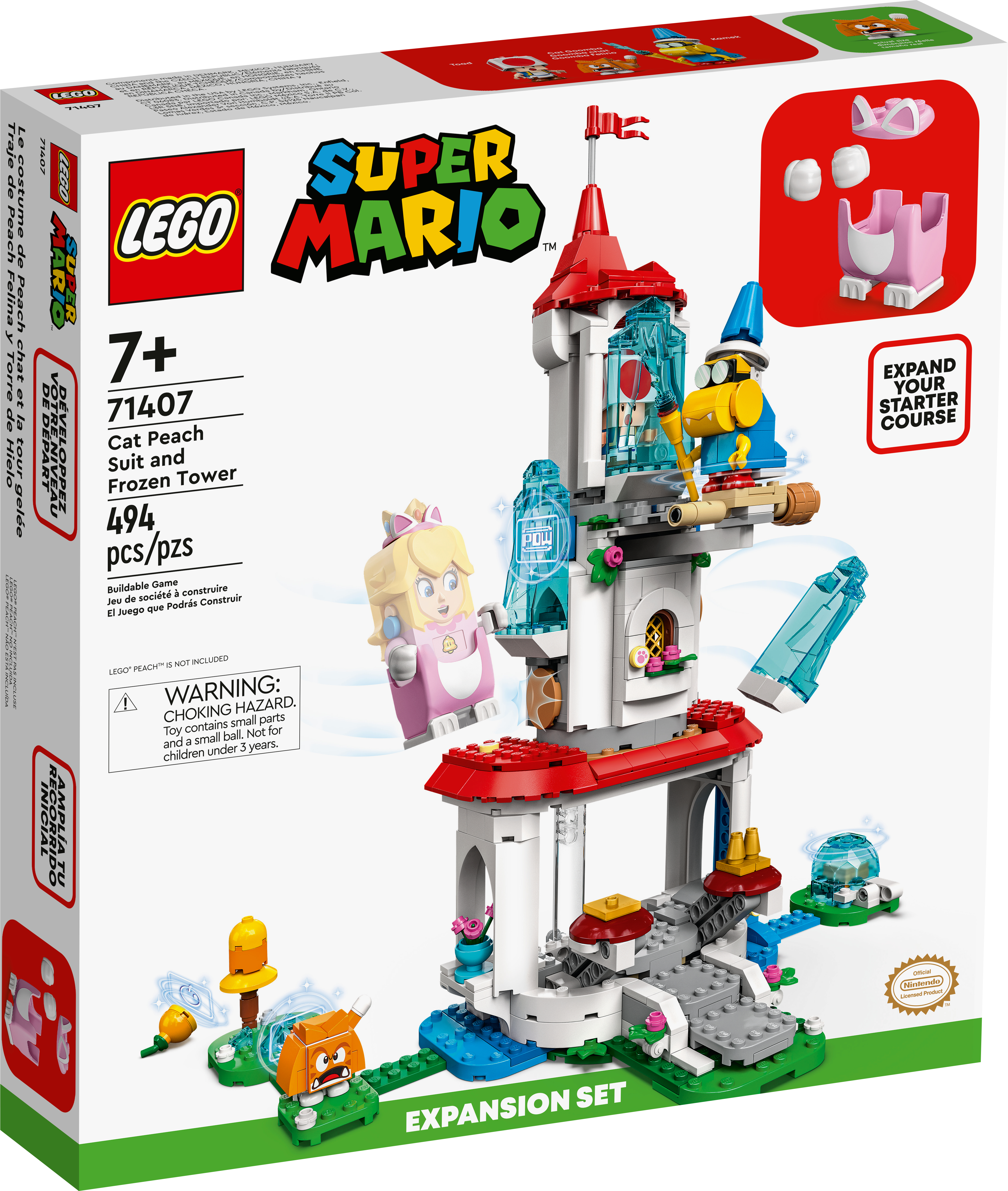 LEGO® Super Mario Cat Peach Suit and Frozen Tower 71407