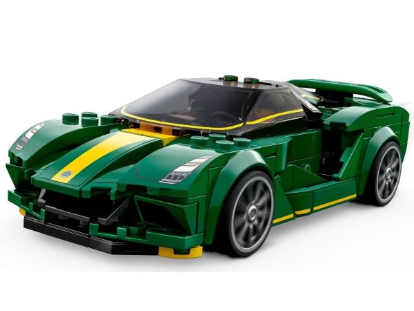 This LEGO® Speed Champions Lotus Evija (76907) captures the elegant simplicity and innovative design of the real-life all-electric hypercar. Perfect for kids and car enthusiasts of all ages, it provides an engaging building experience, is perfect for display and awesome for high-energy race action. Digital building instructions This collectible toy car includes printed and digital building instructions. Available in the free LEGO Building Instructions app for smartphones and tablets, the interactive digital guide comes with amazing zoom and rotate tools that allow you to visualize this model from all angles as you build. Recreating iconic vehicles LEGO Speed Champions playsets feature mini versions of the world’s leading and best-known vehicles. Perfect for display, these models are also great for exciting race action against others from the Speed Champions range. Recreate Britain’s first all-electric hypercar – LEGO® Speed Champions Lotus Evija (76907) replica model for car fans and kids who love imaginative play What’s in the box? – Everything you need to build a Lotus Evija replica model, plus a driver minifigure with a Lotus racing suit, crash helmet, wig and wrench Collect, play and display – Kids and car enthusiasts can explore the Lotus Evija’s innovative design as they build, before exhibiting the model or joining friends for Speed Champions racing action A gift for any occasion – This 247-piece LEGO® Speed Champions set can be given as a birthday, holiday or any-other-day gift for kids aged 8+ and those with a passion for high performance cars Packed with details – The Lotus Evija model measures over 1.5 in. (4cm) high, 6 in. (15cm) long and 2.5 in. (7cm) wide. Plenty of room for a 2-seat cockpit and lots of authentic detailing No batteries required – The racing action never stops with this toy hypercar playset. It’s powered by kids’ imaginations! Interactive digital building guide – Zoom, rotate and view this model from all angles as you build with the LEGO® Building Instructions app, available for smartphones and tablets Celebrating innovation and design – LEGO® Speed Champions sets give kids and car fans the chance to explore the world’s most iconic vehicles Putting quality in focus – LEGO® components meet strict industry standards to ensure they’re consistent, compatible and fun to build with – it’s been that way since 1958 Tested for safety – All LEGO® building toys are thoroughly tested to ensure every playset meets strict safety standards