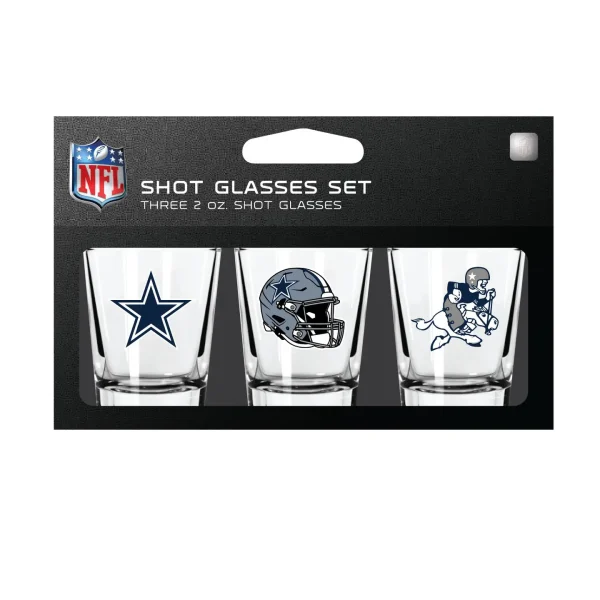 That is a fantastic gift for any sports enthusiast! With three shot glasses featuring different team logos, it offers variety and allows fans to showcase their team spirit during game nights or gatherings with friends. And the fact that they're dishwasher safe makes cleanup a breeze. Plus, being officially licensed adds that extra touch of authenticity. It's definitely a winning choice for any loyal sports fan!