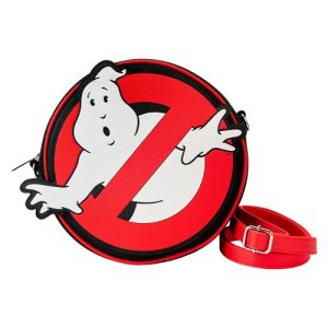 Ghostbusters No Ghost Logo Glow-in-the-Dark Crossbody Purse: Get ready to trap some ghouls and ghosts with this Ghostbusters No Ghost Logo Glow-in-the-Dark Crossbody Purse! It is made of faux leather and features top zipper closure, matching themed lining, adjustable strap, applique, debossed, glow-in-the-dark, and printed details. This crossbody purse approximately measures 9-inches tall x 9-inches wide x 3-inches long. Ages 15 and up. All Loungefly items are vegan friendly, unless otherwise noted.