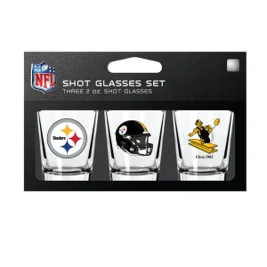 That is a fantastic gift for any sports enthusiast! With three shot glasses featuring different team logos, it offers variety and allows fans to showcase their team spirit during game nights or gatherings with friends. And the fact that they're dishwasher safe makes cleanup a breeze. Plus, being officially licensed adds that extra touch of authenticity. It's definitely a winning choice for any loyal sports fan!