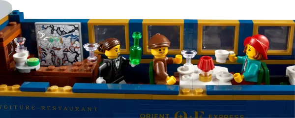 Hark back to the golden age of train travel as you build this stunning LEGO® Ideas display model (21344) of the Orient Express. An ideal gift for lovers of trains, travel and history, it features brick-built versions of the locomotive, tender, dining-car and sleeping-car, plus train tracks. Removable roofs allow easy viewing of the many authentic interior details of the dining-car and sleeping-car, including the inlaid panels and a mirror effect above the bed in the sleeping-car’s first-class room. All aboard! There are also 8 LEGO minifigures, including a railway station manager, duchess and a film director (based on the fan designer who created this set!). Find instructions in the box and on the LEGO Builder app to guide you through every step of the immersive creative experience. Building sets for adults Welcome to your zone. LEGO Sets for Adults is a carefully curated collection of top-quality models. Whatever your passion, there is a building project waiting for you. LEGO® Ideas The Orient Express Train (21344) – Embark on a creative journey to capture the vintage glamour and rich history of the Orient Express steam train in a detailed, buildable display model Includes 8 LEGO® minifigures – A duchess, conductor, train driver, waiter, railway station manager, scientist, writer and film director, plus assorted accessories and a buildable baggage cart Your carriage awaits – The tender, dining-car (voiture-restaurant) and sleeping-car (voiture-lits), each with removable roofs to view the interiors, and the locomotive, plus train tracks Authentic details – Inlaid panels and a mirror effect above the bed in the sleeping-car’s first-class room, an OE backgammon board, exterior decoration displaying the Paris–Istanbul route, and more Gift idea for adults – Treat yourself or give this 2,540-piece Orient Express steam train building set as a birthday present or holiday gift to train enthusiasts or lovers of travel and history Build and display – This collectible train model measures over 4.5 in. (12 cm) high, 46 in. (116 cm) long and 3 in. (8 cm) wide Rich history – Includes an illustrated booklet featuring the story of the Orient Express and interviews with the set’s fan designer and LEGO® designers, plus step-by-step building instructions The LEGO® fans’ choice – This collectible building set for adults is one of a diverse range of LEGO Ideas sets, each created by a fan designer, voted for by LEGO fans and produced by the LEGO Group Premium quality – LEGO® bricks satisfy rigorous industry quality standards to ensure that they connect simply and securely Safety assurance – LEGO® components are dropped, heated, crushed, twisted and carefully analyzed to make sure that they comply with strict global safety standards