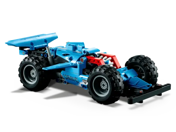 Discover an authentic replica of a Monster Jam™ fan favorite with this LEGO® Technic™ Megalodon™ (42134) pull-back truck building set for kids aged 7+. With true-to-life graphics and colors, this truck is packed with details for kids to discover. The pull-back action makes playtime exciting as kids race their truck and perform cool tricks. The fins move as the monster truck toy powers along, while the realistic shark teeth and large tires add extra realism for hours of fun. Action-packed 2-in-1 toy When it’s time for a new challenge, this 2-in-1 toy truck rebuilds into a lusca Low Racer vehicle. Inspired by the mythical sea monster, this low rider car toy combines a shark and a squid to create a fearsome vehicle, complete with pull-back action for fast-paced play. Inspiring the engineers of tomorrow With vehicles that look and function like the real thing, LEGO Technic buildable models offer a fun introduction to engineering and mechanics for young LEGO fans. Exciting monster truck build – Kids will love building and racing this LEGO® Technic™ Monster Jam™ Megalodon™ 42134 toy truck. With pull-back action, this 2-in-1 toy offers hours of immersive play Interactive play – Use the pull-back feature to send the truck racing along before recreating cool monster truck tricks 2-in-1 toy – The fun goes on as kids can rebuild their truck into a lusca Low Racer low rider car toy, inspired by another legendary sea monster Ideal for boys and girls aged 7+ – A great introduction to building and engineering for young monster truck fans. Makes a great birthday gift for Monster Jam™ fans A mighty model – The Megalodon™ truck measures over 5 in. (13 cm) high, 9 in. (24 cm) long and 5 in. (13 cm) wide, making this buildable model perfect for creative play Authentic details – Just like the real-life Monster Jam™ Megalodon™, this LEGO® Technic™ toy version features the distinctive shark teeth, plus fins that move as the vehicle powers along Stickers included – Kids will love adding the sticker graphics to recreate the striking looks of the Monster Jam™ Megalodon™ shark truck Inspire future engineers – The LEGO® Technic™ universe offers advanced building sets for LEGO fans who are ready for their next building challenge Quality materials – LEGO® Technic™ components meet strict industry standards so you can be sure they are consistent, compatible and connect reliably every time Always safe – LEGO® Technic™ components are tested to the max to make sure they meet strict global safety standards