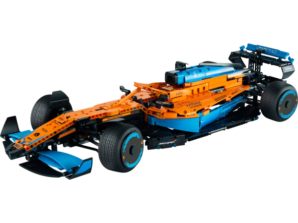 Remove all distractions. Channel your competitor's focus. It’s time to build a highly detailed LEGO® Technic™ McLaren Formula 1™ Race Car 42141 model. When you cross the finish line, you’ll feel immense pride – with an impressive display model to celebrate your dedication. A close collaboration between the LEGO Group and McLaren Racing For 2022, the LEGO Technic designers have worked closely with the designers at McLaren Racing. Both sets of experts developed their model at the same time, making this a very special collaboration. Just like the real car, this LEGO Technic version features a V6 cylinder engine with moving pistons, steering, suspension and differential. Drive your passion Racing drivers call it the zone. A state of heightened concentration required for you to perform at your very best. Now it’s time for you to get in the zone as you channel that same focus to recreate your favorite vehicles with LEGO Technic sets, designed for adults and fans of collectible cars. A build for Formula 1™ fans – Construct a detailed model replica of McLaren’s 2022 F1 car with this LEGO® Technic™ McLaren Formula 1 Race Car (42141) building set for adults A close collaboration – The LEGO® designers worked closely with the team at McLaren Racing, with both sets of experts developing their version of the car at the same time for the 2022 race season Modelled on the real car – Includes features like the V6 cylinder engine with moving pistons, steering, suspension and differential for precision cornering A project for adults – This McLaren F1 replica offers adult LEGO® builders the opportunity to become immersed in their passion, letting them enjoy a mindful build with a display piece to relish Measurements – This LEGO® Technic™ McLaren F1 model measures over 5 in. (13 cm) high, 25.5 in. (65 cm) long and 10.5 in. (27 cm) wide Detailed building instructions – As well as a guide to constructing the model, the coffee-table-style instructions explain the collaboration between McLaren Racing and the LEGO® designers Sponsor stickers – Add the finishing touch to your model by adding sponsor stickers, like those seen on a real F1 race car Welcome to your zone – The LEGO® Technic™ universe offers advanced buildable models for adult LEGO fans looking for a rewarding construction experience with a display piece to enjoy High quality – LEGO® Technic™ components meet rigorous industry standards to ensure they are consistent, compatible and connect reliably every time Safety first – LEGO® Technic™ components are dropped, heated, crushed, twisted and analyzed to make sure they meet strict global safety standards