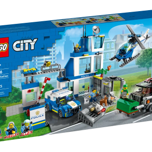 This 3-level LEGO® City Police Station (60316) toy is packed with inspiring details, including a jail with a breakout function, a crooks’ exercise yard and a dog training area. Kids also get a police car, helicopter and a crook’s customized garbage truck, plus a Road Plate for connection to other playsets. Just add the 5 minifigures, including 3 LEGO City Adventures TV series characters, and let the play begin. Building fun for kids aged 6 and up This LEGO construction set includes a step-by-step printed building guide and interactive digital building instructions. Available in the free LEGO Building Instructions app for smartphones and tablets, the digital guide comes with intuitive zoom and rotate tools that allow kids to visualize each model from all angles as they build. The creative world of LEGO City LEGO City playsets deliver an enjoyable build-and-play experience with feature-rich buildings, realistic vehicles and fun characters that inspire imaginative, open-ended play. LEGO® City TV-themed Police Station toy playset – The LEGO City Police Station (60316) is packed with inspiration for kids and fans of the LEGO City Adventures TV series What’s in the box? – Everything kids need to build a 3-level police station, patrol vehicle, helicopter and garbage truck, plus a dog figure and 5 minifigures, including 3 LEGO® City TV characters Features and functions – The garbage truck has a container lift and 2 rams for breaking down the ‘easy escape’ prison wall. Also includes a Road Plate for connection to other LEGO® City sets A gift for any occasion – This LEGO® City Police toy can be given as a birthday, holiday or any-other-day surprise for kids aged 6 and up Toys for play and display – When built, the Police Station measures over 10.5 in. (27 cm) high, 11 in. (28 cm) wide and 9.5 in. (24 cm) deep Includes LEGO® minifigure accessories – This toy police playset comes with lots of fun accessories for imaginative play, including walkie-talkie,camera, poop and donut elements Includes an interactive digital building guide – Kids can zoom, rotate and view models from all angles as they build with the LEGO® Building Instructions app, available for smartphones and tablets Building kids’ creative skills – Children develop confidence and key life skills as they play Quality in focus – All LEGO® components meet strict industry standards to ensure they are consistent, compatible and fun to build with: it’s been that way since 1958 Putting safety first – LEGO® bricks and pieces are dropped, heated, crushed, twisted and analyzed to make sure they meet stringent global standards for safety