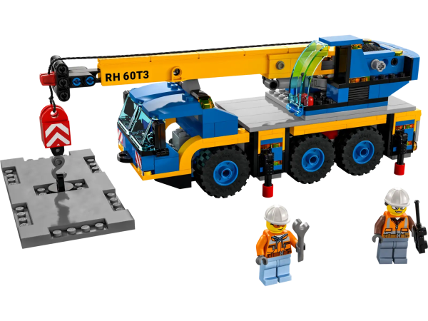 Here’s a great playset for kids with a fascination for construction vehicles. The LEGO® City Mobile Crane (60324) is packed with authentic features and functions. They can lower the support legs, rotate and extend the boom and raise and lower the winch. Just add the crane operator and driver minifigures for hours of realistic role play. Includes a LEGO City Road Plate. Includes digital building instructions This mobile crane playset comes with a printed building guide and digital building instructions for kids aged 7 and up. Available in the free LEGO Building Instructions app for smartphones and tablets, the amazing step-by-step interactive guide allows kids to zoom, rotate and visualize the finished model from all angles as they build. The creative world of LEGO City LEGO City Great Vehicles building sets make great gifts for boys and girls. Children get to explore all kinds of cool vehicles and create stories and scenarios that depict real life in a fun and exciting way. Construction vehicle playset – Building LEGO® City just got even more exciting with this toy mobile crane, featuring lots of authentic features and functions for hours of imaginative play What’s in the box? – Everything kids need to build a multifunctional mobile crane, plus a LEGO® City Road Plate for connection to other playsets, and driver and crane-operator minifigures Just like the real thing – Kids can lower the support legs, rotate and extend the boom and raise and lower the winch A fun toy for kids – The LEGO® City Mobile Crane (60324) playset can be given as a birthday or any-other-day gift for boys and girls aged 7 and up Ideal for play and display – When built, the Mobile Crane measures over 3.5 in. (9 cm) high, 10 in. (25 cm) long and 3 in. (8 cm) wide Essential minifigure accessories – Toy accessories include a wrench, walkie-talkie and 2 safety helmets Includes printed and digital building guides – Kids can zoom, rotate and view the model from all angles as they build with the free LEGO® Building Instructions app for smartphones and tablets Helping kids grow – LEGO® City Great Vehicles sets help kids develop confidence and key life skills with realistic models and fun characters that inspire open-ended creative play Toys you can rely on – All LEGO® components meet strict industry standards to ensure they are consistent, compatible and fun to build with: it’s been that way since 1958 Tested to the max – LEGO® bricks and pieces are dropped, heated, crushed, twisted and analyzed to make sure they meet stringent global standards for safety