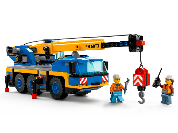 Here’s a great playset for kids with a fascination for construction vehicles. The LEGO® City Mobile Crane (60324) is packed with authentic features and functions. They can lower the support legs, rotate and extend the boom and raise and lower the winch. Just add the crane operator and driver minifigures for hours of realistic role play. Includes a LEGO City Road Plate. Includes digital building instructions This mobile crane playset comes with a printed building guide and digital building instructions for kids aged 7 and up. Available in the free LEGO Building Instructions app for smartphones and tablets, the amazing step-by-step interactive guide allows kids to zoom, rotate and visualize the finished model from all angles as they build. The creative world of LEGO City LEGO City Great Vehicles building sets make great gifts for boys and girls. Children get to explore all kinds of cool vehicles and create stories and scenarios that depict real life in a fun and exciting way. Construction vehicle playset – Building LEGO® City just got even more exciting with this toy mobile crane, featuring lots of authentic features and functions for hours of imaginative play What’s in the box? – Everything kids need to build a multifunctional mobile crane, plus a LEGO® City Road Plate for connection to other playsets, and driver and crane-operator minifigures Just like the real thing – Kids can lower the support legs, rotate and extend the boom and raise and lower the winch A fun toy for kids – The LEGO® City Mobile Crane (60324) playset can be given as a birthday or any-other-day gift for boys and girls aged 7 and up Ideal for play and display – When built, the Mobile Crane measures over 3.5 in. (9 cm) high, 10 in. (25 cm) long and 3 in. (8 cm) wide Essential minifigure accessories – Toy accessories include a wrench, walkie-talkie and 2 safety helmets Includes printed and digital building guides – Kids can zoom, rotate and view the model from all angles as they build with the free LEGO® Building Instructions app for smartphones and tablets Helping kids grow – LEGO® City Great Vehicles sets help kids develop confidence and key life skills with realistic models and fun characters that inspire open-ended creative play Toys you can rely on – All LEGO® components meet strict industry standards to ensure they are consistent, compatible and fun to build with: it’s been that way since 1958 Tested to the max – LEGO® bricks and pieces are dropped, heated, crushed, twisted and analyzed to make sure they meet stringent global standards for safety