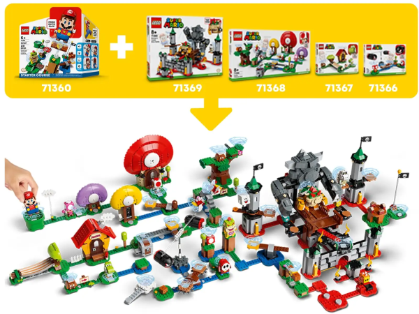 Fans can add a Piranha Plant Power Slide challenge to their LEGO® Super Mario™ universe and train to be better at collecting coins with this fun Expansion Set (71365). This collectible toy playset features a platform on rails on a seesaw with Piranha Plants at either end, a Time Block to earn extra time on the course for LEGO® Mario™ (figure not included), plus Goomba and Koopa Troopa figures to defeat. A great gift for kids, this building toy combines with the Adventures with Mario Starter Course (71360), which has the LEGO Mario figure and can be rearranged for fresh gameplay options. Free app The free LEGO Super Mario app comes with Instructions PLUS to help build this module, plus suggestions for creative ways to build and play, and is a safe platform to share ideas with other fans. Unlimited creative fun LEGO Super Mario sets bring a family-favorite character into the real world. The Starter Course building toy, Expansion Sets and Power-Up Packs let fans build their own unique levels. Kids can add this brilliant Piranha Plant Power Slide Expansion Set (71365) to their LEGO® Super Mario™ Adventures with Mario Starter Course (71360) and compete against friends to master the sliding, seesaw challenge. This collectible toy playset has a buildable seesaw with a platform on rails for LEGO® Mario™ (figure not included) to stand on. Players must seesaw quickly to win coins but stay clear of the Piranha Plants at each end. The Time Block in this Expansion Set offers players the chance to gain more time on the course. This module also includes Goomba and Koopa Troopa toy figures for LEGO® Mario™ to defeat to win more coins. This 217-piece LEGO® building toy makes a fun birthday or holiday gift for kids aged 7+, inspiring them to create their own unique levels and learn new skills to become better at collecting coins. Measuring over 5” (12cm) high, 10.5” (27cm) wide and 9” (23cm) deep in its basic formation, this module can be rearranged and combined with the Starter Course and other LEGO® Super Mario™ Expansion Sets in many ways. No batteries required for this creative toy building set – it comes to life when combined with the LEGO® Mario™ figure in the Starter Course. The set comes with clear instructions so kids can build independently. The free LEGO® Super Mario™ app features digital building instructions and cool viewing tools, and suggests creative ways to play and more. For a list of compatible Android and iOS devices, visit LEGO.com/devicecheck. Collectible LEGO® Super Mario™ toy building sets bring an iconic character into the real world and give kids and all fans loads of options to expand, rebuild, customize and create unlimited challenges. No need for a Super Star’s power to connect or pull apart LEGO® bricks! They meet the highest industry standards to ensure a perfect, easy connection every time and consistently robust builds. LEGO® building bricks and pieces are dropped, crushed, twisted, heated and rigorously analyzed to ensure that every LEGO set meets the highest safety standards. This set features Digital Building Instructions. Now it’s easy to follow the steps on your mobile device or download a PDF of the printed building guide. Click the Building Instructions button at the bottom of this page to find and download the instructions.