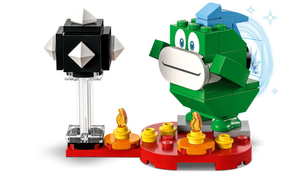 Give kids new play options with collectible toy LEGO® Super Mario™ Character Packs – Series 6 (71413) for ages 7 and up. Each pack contains a buildable character with an Action Tag, plus a small build to use as a display stand or to enhance play. There are 8 LEGO Super Mario characters to collect: Birdo, a Green Toad, an Ice Bro, a Bramball, 2 Cat Goombas in 1 pack, a Blooper (with 3 baby Bloopers), a Sumo Bro and a Spike. Each is designed to be used with a Starter Course set (71360, 71387 or 71403), which is required for interactive play. App-assisted building An awesome anytime gift or reward for kids, each pack includes a building guide. Also, find building instructions on the LEGO Super Mario app, plus digital viewing tools to make the creative experience extra fun. Limitless play LEGO Super Mario toy playsets bring Super Mario™ characters into the real world. The Starter Courses and Expansion Sets let builders expand, rebuild and create unique levels. Collectible LEGO® Super Mario™ toy characters – Expand children’s interactive play options with Character Packs – Series 6 (71413). Each pack contains a mystery buildable character with an Action Tag 8 to collect, build and play with – Birdo, a Green Toad, an Ice Bro, a Bramball, 2 Cat Goombas in 1 pack, a Blooper (with 3 baby Bloopers), a Sumo Bro and a Spike Add to a Starter Course – One of the Starter Course sets, featuring the LEGO® Mario™ (in set 71360), LEGO® Luigi™ (71387) or LEGO® Peach™ (71403) figures, is needed for interactive play Small build in each pack – Kids can use the build as a display stand or incorporate it into the levels they create. See how LEGO® Mario™, LEGO® Luigi™ or LEGO® Peach™ react to the characters Anytime gift or reward for ages 7 and up – A LEGO® Super Mario™ Character Pack makes a fun little treat, reward, birthday present or holiday gift for kids Build unique levels – Add these characters to the LEGO® Super Mario™ Starter Courses and Expansion Sets to create new challenges for solo and social play Printed and digital instructions – Find a building guide in each pack and on the companion LEGO® Super Mario™ app. For a list of compatible Android and iOS devices, visit LEGO.com/devicecheck Endless possibilities – LEGO® Super Mario™ toy playsets bring Super Mario™ characters into the brick-built world, offering unlimited creative possibilities through expansion and rebuilding Premium quality – LEGO® building bricks satisfy demanding industry quality standards, meaning that they connect simply and strongly for robust builds Safety first – LEGO® components are tested in almost every way imaginable to make sure they comply with rigorous global safety standards