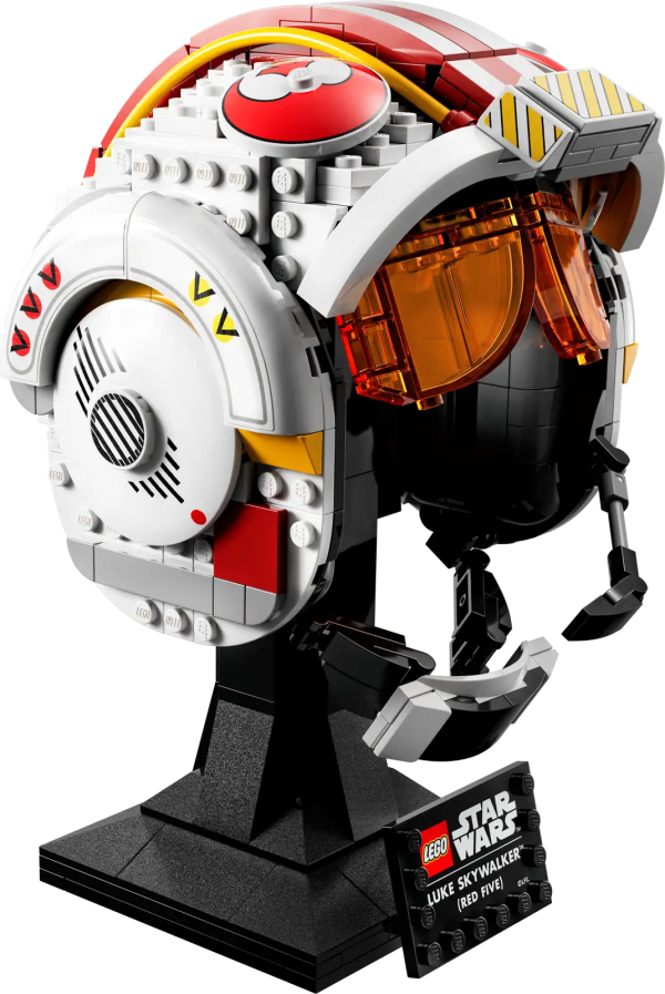 Feel the power of your creative Force as you build the collectible Luke Skywalker (Red Five) Helmet (75327). This buildable model of Luke’s iconic pilot headgear is the first-ever hero helmet or open helmet in the LEGO® Star Wars™ collection. Channel your inner Jedi to recreate authentic details, including a brick-built microphone and interior padding, plus translucent red visor elements. Add the integrated stand with nameplate to complete a striking display piece. Step-by-step guide Clear instructions are included so you can relax and enjoy the construction process. And when you’re ready for another building mission, look out for the other new-for-March-2022 LEGO Star Wars helmets. The galaxy in your hands It began a long time ago, in a galaxy far, far away. Now the saga continues in your own home with a collection of premium-quality LEGO Star Wars sets for adults. Explore the range to discover a variety of holiday or birthday gift ideas for a Star Wars fan or passionate LEGO builder. Awaken your creative Force – Channel Jedi-like focus and mindfulness as you build this highly detailed LEGO® Star Wars™ Luke Skywalker (Red Five) Helmet (75327) model Made for display – Spark memories of Star Wars™ saga scenes as you replicate authentic details of Luke Skywalker’s helmet in LEGO® bricks, and display it on the integrated stand with nameplate Build your collection – This set is part of a series of collectible LEGO® Star Wars™ build-to-display helmet models, each offering a fun and immersive creative experience Gift idea – Treat yourself or give this premium-quality, 675-piece set as a gift to an adult Star Wars™ fan, passionate LEGO® builder and/or collector of LEGO Star Wars helmets Brick-built Star Wars™ memorabilia designed to make a big visual impact – This collectible Luke Skywalker helmet replica measures over 7.5 in. (19 cm) high, 4.5 in. (12 cm) wide and 5 in. (13 cm) deep Step-by-step guide – Are you a newcomer to LEGO® construction sets? No problem. There are clear, illustrated instructions in the box, so you can build with the confidence of a Jedi Master From a galaxy far, far away to your living room – Premium-quality LEGO® Star Wars™ sets for adults are designed for you, the discerning hobbyist who enjoys hands-on creative projects Quality assurance – Since 1958, LEGO® components have met rigorous industry standards to ensure they are consistent, compatible and connect securely Safety compliance – LEGO® bricks and pieces are dropped, heated, crushed, twisted and analyzed to make sure that they comply with demanding global safety standards