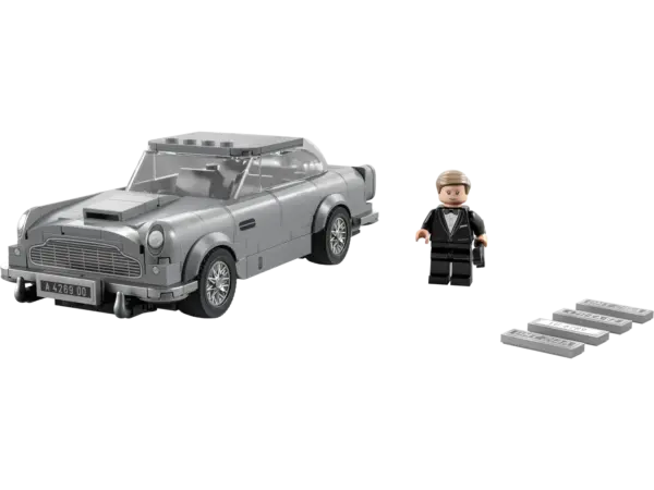 The LEGO® Speed Champions 007 Aston Martin DB5 (76911) construction set gives kids aged 8+, car enthusiasts and James Bond™ fans of all ages the chance to collect, build and explore one of the world’s best-known sports cars. Perfect for high-speed play and display, this faithful LEGO recreation captures the elegance and timeless sophistication of the iconic 1964 British sports car. An awesome addition to the Speed Champions collection! This collectible Aston Martin DB5 sports car model comes with molded silver-coloured wire wheel rim inserts and 4 extra sets of license plates representing different James Bond movies, plus a No Time To Die-James Bond minifigure. Celebrating engineering ingenuity LEGO Speed Champions building sets deliver mini versions of the world’s leading and most iconic vehicles. Popular with kids and adults, the high-quality models are great for display or for thrilling race action against other vehicles from the Speed Champions range. Discover the 007 Aston Martin DB5 – LEGO® Speed Champions 007 Aston Martin DB5 (76911) toy replica of the world-famous 1964 sports car What’s in the box? – Everything you need to build a LEGO® interpretation of the 007 Aston Martin DB5, plus a No Time To Die-James Bond™ minifigure with a toy wrench A collectible model for play and display – Build your very own Aston Martin DB5, show it off to friends and enjoy fun race and car-chase action against other vehicles from the Speed Championsrange A gift for any occasion – This 298-piece LEGO® Speed Champions 007 Aston Martin DB5 model can be given as a birthday or any-other-day gift for kids aged 8+, car enthusiasts and James Bond™ fans Dimensions – The 007 Aston Martin DB5 model measures over 2 in. (5 cm) high, 6.5 in. (17 cm) long and 2.5 in. (7 cm) wide No batteries required – This collectible LEGO® Speed Champions 007 Aston Martin DB5 is powered by your imagination Includes interactive building instructions – Zoom,rotate and view models from all angles with the LEGO® Builder app, available for smartphones and tablets Celebrate groundbreaking vehicle innovation – LEGO® Speed Champions toy building sets give kids and adults the chance to explore some of the world’s most iconic vehicles Putting quality in focus – LEGO® components meet strict industry standards to ensure they’re consistent, compatible and fun to build with. Tested for safety – All LEGO® building toys are thoroughly tested to ensure every playset meets strict safety standards