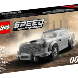 The LEGO® Speed Champions 007 Aston Martin DB5 (76911) construction set gives kids aged 8+, car enthusiasts and James Bond™ fans of all ages the chance to collect, build and explore one of the world’s best-known sports cars. Perfect for high-speed play and display, this faithful LEGO recreation captures the elegance and timeless sophistication of the iconic 1964 British sports car. An awesome addition to the Speed Champions collection! This collectible Aston Martin DB5 sports car model comes with molded silver-coloured wire wheel rim inserts and 4 extra sets of license plates representing different James Bond movies, plus a No Time To Die-James Bond minifigure. Celebrating engineering ingenuity LEGO Speed Champions building sets deliver mini versions of the world’s leading and most iconic vehicles. Popular with kids and adults, the high-quality models are great for display or for thrilling race action against other vehicles from the Speed Champions range. Discover the 007 Aston Martin DB5 – LEGO® Speed Champions 007 Aston Martin DB5 (76911) toy replica of the world-famous 1964 sports car What’s in the box? – Everything you need to build a LEGO® interpretation of the 007 Aston Martin DB5, plus a No Time To Die-James Bond™ minifigure with a toy wrench A collectible model for play and display – Build your very own Aston Martin DB5, show it off to friends and enjoy fun race and car-chase action against other vehicles from the Speed Championsrange A gift for any occasion – This 298-piece LEGO® Speed Champions 007 Aston Martin DB5 model can be given as a birthday or any-other-day gift for kids aged 8+, car enthusiasts and James Bond™ fans Dimensions – The 007 Aston Martin DB5 model measures over 2 in. (5 cm) high, 6.5 in. (17 cm) long and 2.5 in. (7 cm) wide No batteries required – This collectible LEGO® Speed Champions 007 Aston Martin DB5 is powered by your imagination Includes interactive building instructions – Zoom,rotate and view models from all angles with the LEGO® Builder app, available for smartphones and tablets Celebrate groundbreaking vehicle innovation – LEGO® Speed Champions toy building sets give kids and adults the chance to explore some of the world’s most iconic vehicles Putting quality in focus – LEGO® components meet strict industry standards to ensure they’re consistent, compatible and fun to build with. Tested for safety – All LEGO® building toys are thoroughly tested to ensure every playset meets strict safety standards
