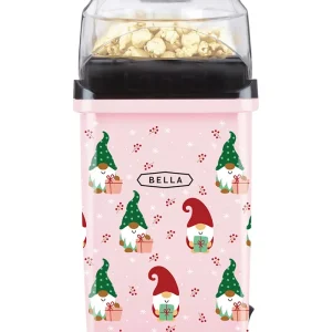 A healthy alternative to microwave popcorn (no oil needed!), this hot air popcorn maker by Bella is sure to make your next movie night a hit. Just push a single button and fresh popcorn is yours in less than 3 minutes. Conveniently use the lid-mounted scoop for measuring kernels and tray to melt butter during popping, too.