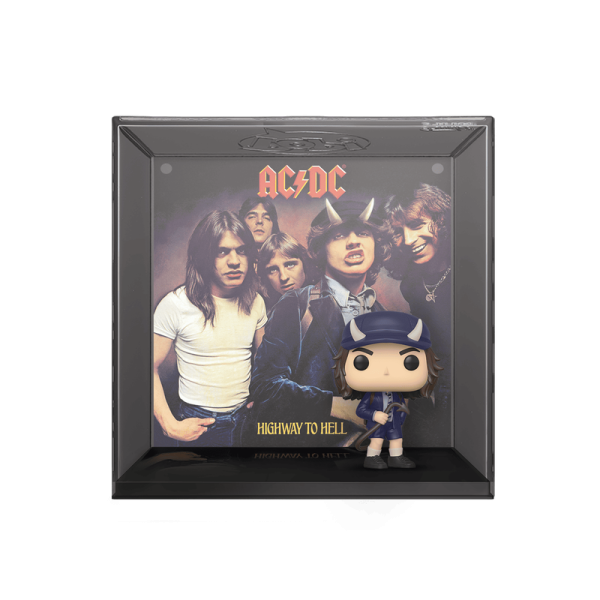 This Pop! Album celebrates AC/DC's Highway to Hell. Never forget the iconic album and songs of AC/DC by collecting this special Pop! Album of Highway to Hell which features a Pop! and the album cover art packaged together in a protective case that can be hung on a wall. Vinyl figure is approximately 3.75-inches tall, protective case is approximately 9.15-inches tall.