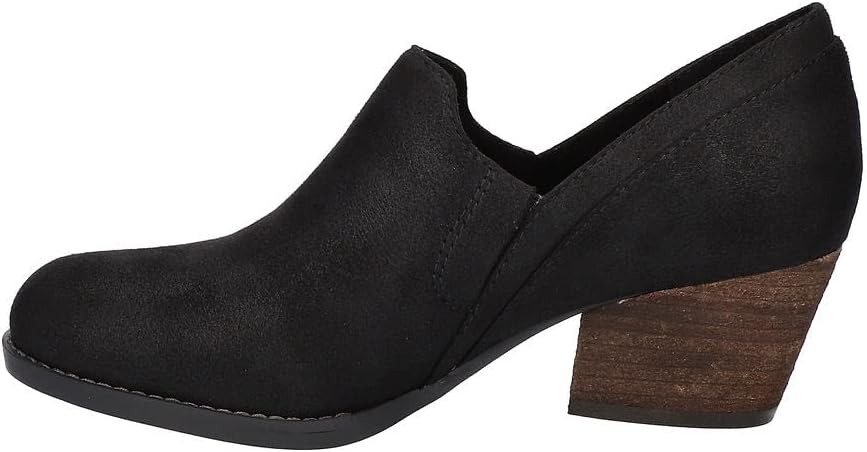 ChatGPT The Bella Vita Women's Nakia Shoot in Black, size 7W, combines modern style with comfort for a versatile footwear option. These shooties (a blend of shoes and booties) feature a sleek black leather or suede upper, depending on the material chosen, offering a sophisticated look that transitions seamlessly from day to evening wear. The Nakia Shoot is designed with a trendy cut-out detailing and a peep-toe silhouette, adding a contemporary flair to its design. The adjustable buckle closure ensures a secure fit while also contributing to its chic aesthetic. Inside, these shooties are lined with soft fabric to provide comfort, while the cushioned footbed offers support for all-day wear. The stacked block heel adds height without compromising stability, making them suitable for various occasions. The Bella Vita Women's Nakia Shoot in Black is completed with a durable synthetic sole that offers traction and grip, ensuring confident strides. Whether paired with jeans, dresses, or skirts, these shooties are a stylish choice for adding a touch of elegance to your ensemble.