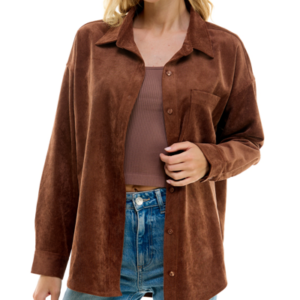 JUNIORS' CORDUROY SHACKET IN CAPPUCCINO Everyone's favorite shirt/jacket hybrid is back, and this Ultra Flirt style is cozier than ever in a soft corduroy fabric. Juniors Juniors' Clothing - Jackets & Vests (new)
