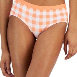 Jenni Cotton Lace Trim Hipster Gingham Check S