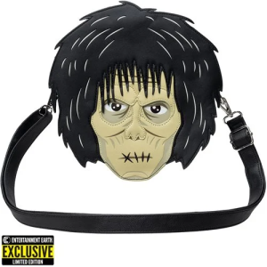 Join Billy and the kids and help defeat the Sanderson sisters! Exclusive Hocus Pocus Billy Butcherson Cosplay Crossbody Purse! Features a matching lining, adjustable strap, zipper closure, and more. Measures roughly 8-inches wide x 8-inches tall x 4-inches long. Entertainment Earth Exclusive! Wake up and get ready to help Max, Dani, and their friends defeat the wickedly fun Sanderson Sisters with our Hocus Pocus Billy Butcherson Cosplay Crossbody Purse - Entertainment Earth Exclusive! It is made of faux leather and features a top zipper closure, adjustable strap, matching themed lining, silver hardware, applique, reverse applique, embroidered, and printed details. This crossbody purse approximately measures 8-inches wide x 8-inches tall x 4-inches long. This would make a great gift for any Disney fan! Our exclusives tend to sell out quickly, so get your order in right now! Ages 15 and up.