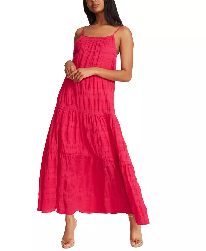Adventure calls in this women's Roman Holiday dress from BB Dakota by Steve Madden. Keep it casual with sandals or add heels for a party-ready finish. Approx. 50-3/4" long from center back neck to hem Scoop neckline Pullover styling Adjustable straps Lined Cotton/elastane; lining: polyester Hand wash Imported