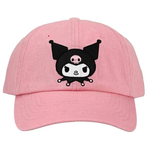 Show off your Kuromi fandom with this embroidered pink hat! The shaped hat features a curved bill and buckle adjustment for one size that fits most. Care: Hand wash cold and lay flat to dry. Ages 14 and up.