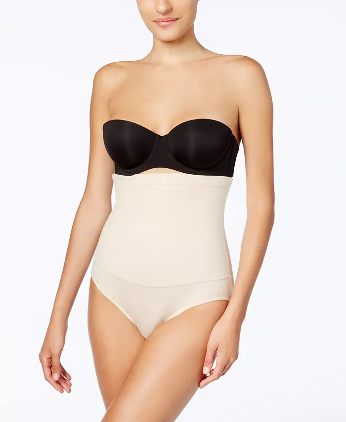 To boost your curve appeal is as easy as slipping on Maidenform's High Waist Shaping Brief. It helps to smooth your tummy and waist for an hourglass figure that looks as sexy as it feels. The fabric helps smooth out your bumps and bulges to give you a curvier silhouette, while the high-waist fit gives you an attractive look under your clothes. Style #1854 Helps provide smoothing for your tummy and waist Extra tummy pannel Imported Targeted midsection shaping Lined at gusset Provides firm control and shaping High-waist design Two-ply mesh liner Silicon elastic waistband helps prevent roll down (Formerly known as "Flexees by Maidenform")