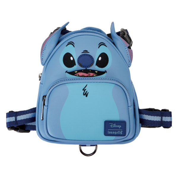 Every member of your ohana deserves to step out in style! The Loungefly Disney Lilo & Stitch Cosplay Dog Harness takes our iconic mini backpack design and gives it a pet-friendly makeover. On the front, Disney’s Stitch takes shape with applique ears and embroidered facial features. Zippered pockets and a bag dispenser give space to carry any essentials, and adjustable nylon straps ensure a safe and comfortable fit while a leash hook appears on the back of the harness. Whether you’re hanging at the beach or taking off on an other-worldly adventure, this accessory is perfect for your little troublemaker. The Loungefly Disney Lilo & Stitch Cosplay Dog Harness is made with durable vegan leather (polyurethane) and features applique, embroidered, and printed details. Harness has adjustable nylon straps and sturdy metal hardware. Take note of the coordinating inside lining. This harness is an officially licensed Disney product. Harness Dimensions: (Small) Neck: 9”-16” X Chest: 12”-20”; (Medium) Neck: 10”-20” X Chest: 14”-33”; (Large) Neck: 13”-25” X Chest: 23”-45”