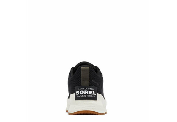 ChatGPT The Sorel Out N About III Sneakers in Black and Sea Salt, size 6.5M, blend outdoor functionality with urban style for versatile everyday wear. These sneakers feature a waterproof suede and textile upper, ensuring durability and protection against the elements. The combination of black and sea salt colors adds a modern aesthetic, making them suitable for various casual settings. Equipped with a removable molded EVA footbed and a vulcanized rubber midsole, these sneakers provide all-day comfort and support. The herringbone rubber outsole offers excellent traction on both wet and dry surfaces, enhancing stability and grip during outdoor activities. With their low-profile design and sporty silhouette, the Sorel Out N About III Sneakers seamlessly integrate into your wardrobe, offering reliable performance and style from city sidewalks to outdoor adventures. Ideal for those who appreciate practical footwear without compromising on fashion-forward appeal.
