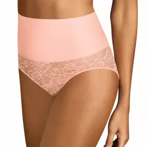 Fun and with touches of lace and lightweight, cooling technology, Maidenform's Tame Your Tummy Firm Control Brief is the perfect mix of shape and style. Special Features: All over cooling technology; Lightweight fabric; Breathable stretch lace Imported Coverage: Brief Waistband: SmoothTec® no-pinch waistband helps prevent rolling and digging Support Level: Provides firm control and shaping