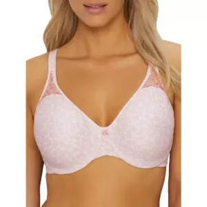 The silky-smooth lining prevents show-through. The encased underwire won't poke. Comfortable, lightly cushioned straps. Reduce your bust size up to 1 1/2'' with this Passion for Comfort Minimizer bra!