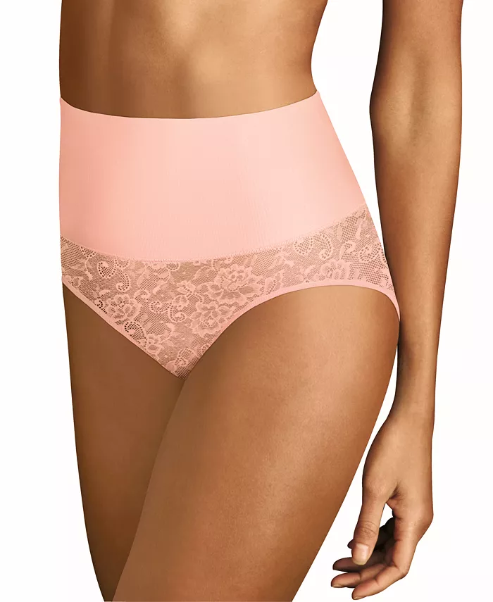 Fun and with touches of lace and lightweight, cooling technology, Maidenform's Tame Your Tummy Firm Control Brief is the perfect mix of shape and style. Special Features: All over cooling technology; Lightweight fabric; Breathable stretch lace Imported Coverage: Brief Waistband: SmoothTec® no-pinch waistband helps prevent rolling and digging Support Level: Provides firm control and shaping