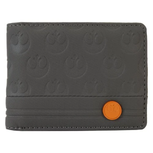 Be one with the force with this Star Wars Rebel Alliance The Minimalst Loungefly Collectiv Wallet! The faux leather bi-fold wallet features debossed and printed details, plus a decorative metal rivet and silicone patch! It measures approximately 3 1/2-inches tall x 4 1/2-inches long and is perfect for Star Wars fans ages 8 and up. All Loungefly items are vegan friendly, unless otherwise noted.