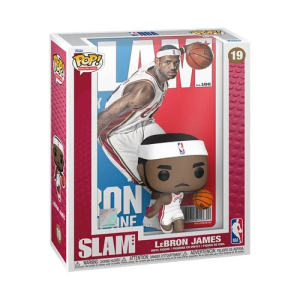 Recruit LeBron James of NBA’s Cleveland Cavaliers to your basketball team with this NBA SLAM LeBron James Funko Pop! Cover Figure #19 with Case! Featuring the iconic LeBron James Funko Pop! Vinyl Figure of the iconic LeBron James in his white home uniform against a backdrop of himself on the cover of the NBA SLAM Magazine that comes packaged in a hard protector case. A perfect center piece to any sport fan's collection! The hard case measures approximately 11-inches tall x 8 1/4-inches wide x 3 1/4-inches deep, while the figure measures approximately 4-inches tall. Add this NBA player to your Funko Pop! collection! Please note: This item includes a special hard display case. The case does not open, and the figure(s) are not removable.