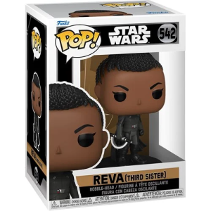 This Star Wars: Obi-Wan Kenobi Reva Third Sister Pop! Vinyl Figure #542 measures approximately 3 3/4-inches tall. Comes packaged in a window display box. for ages 3 and up