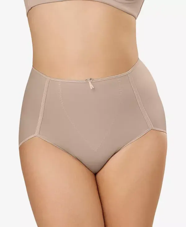 Strike the figure of your dreams with the invisible shaping power of this firm-control panty from Leonisa. Lined at gusset High waist with bow at center front Imported Provides firm tummy control and shaping PowerSlim® & DuraFit® provides extra support for tummy High leg openings